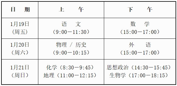 广西2024年高考综合改革适应性演练1月19日至1月21日开展