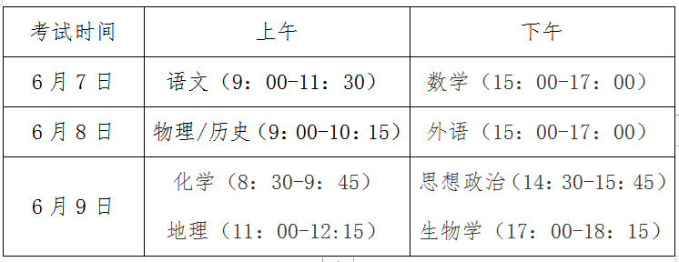 吉林2024年普通高校招生考试和录取安排