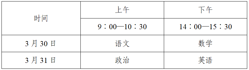 2024年体育专业招生文化考试即将举行